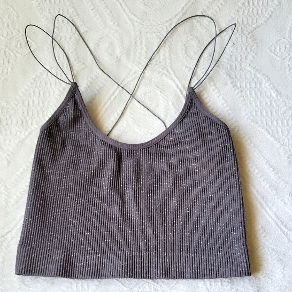 Urban Outfitters Glittered Gray Top
